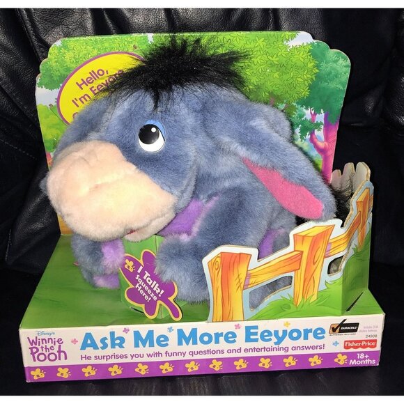 Disney Other - Disney Winnie the Pooh Ask Me More Eeyore Electronic Talking Plush - NOT Working